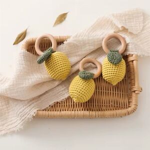 Handcrafted Yellow Crochet Lemon Rattle